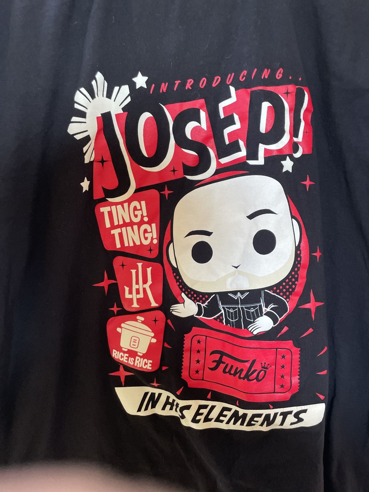 Jo Koy Josep! Funko Pop T-Shirt Men’s Size XL Black Regular Fit Tee