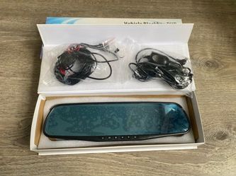 1080P Full HD Rearview Mirror Dash Cam & Backup Camera (Brand New in Box)