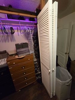 Folding slider barn door setup
