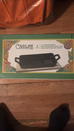 Carlos by Santana to piece three compartment preseason mini cast-iron with your boy trivet I