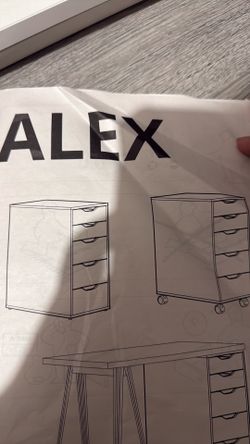 ALEX IKEA under desk shelf