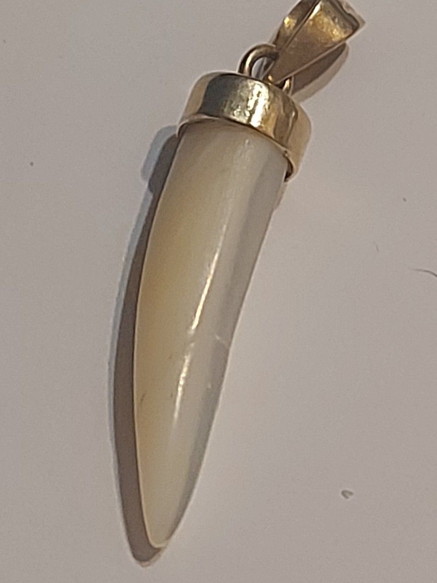 Vintage 14k Coyote Tooth Pendant 