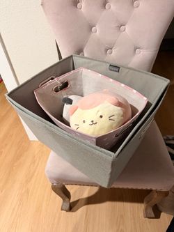 Storage bins and Plushies
