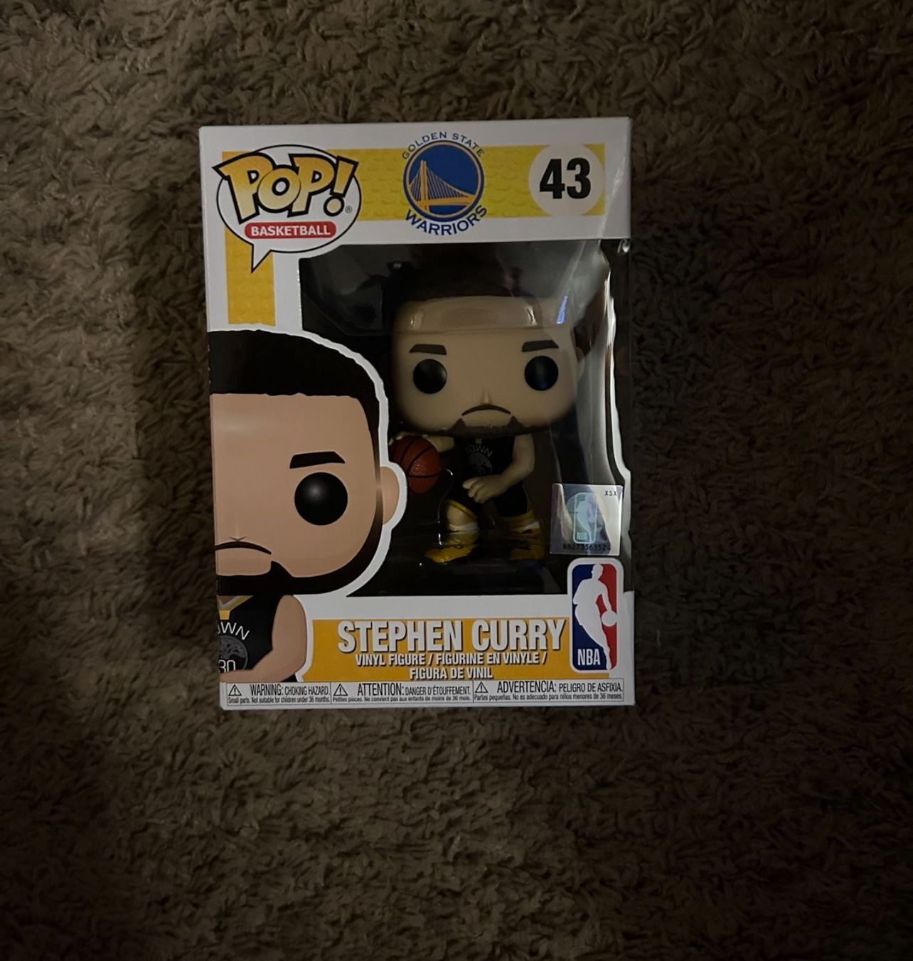 Golden State Warrior Stephen Curry 43 NBA Funko