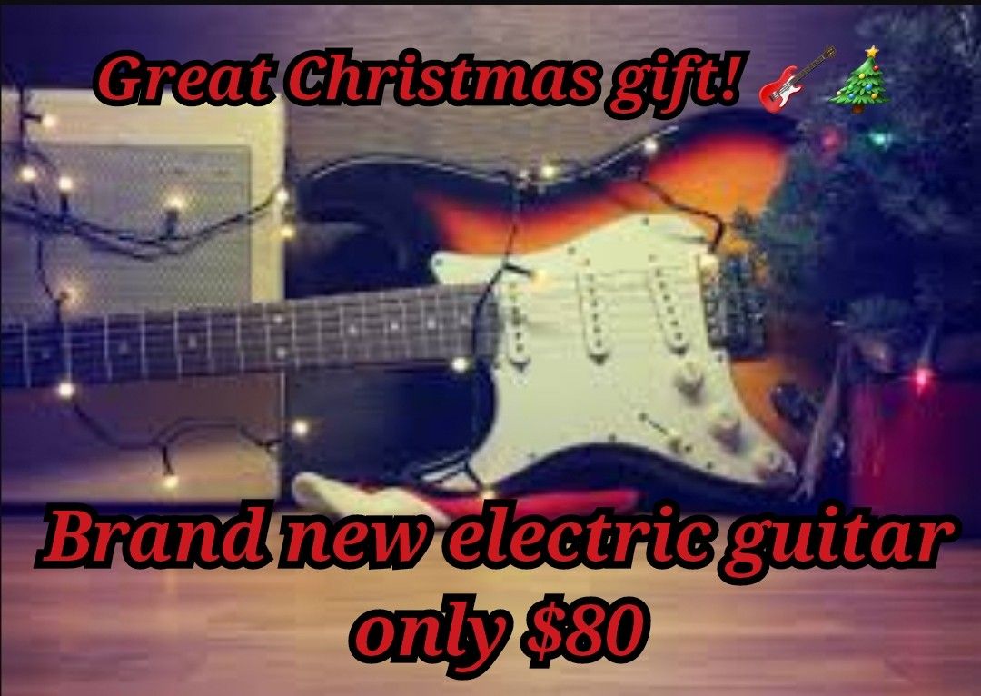 Brand new electric guitar! Ready for Christmas! 🎄🎁