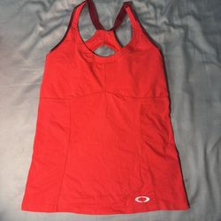 Oakley women sport red tank