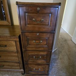 Wood File Cabinet