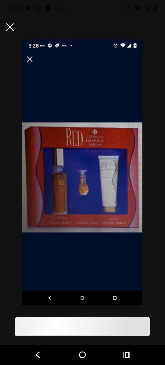 Red by Giorgio g Gift set Only $25