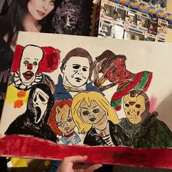 Horror Icons Art Piece