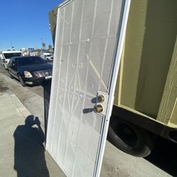 80 X 36 Metal Door used But It's Still In very Good Condition $45
