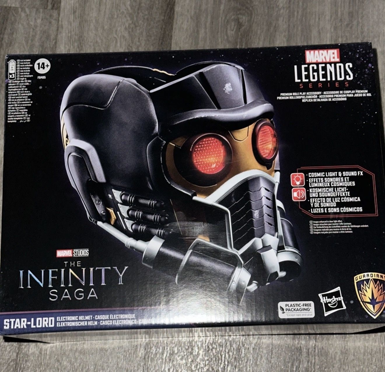 Marvel Legends Guardians of Galaxy Infinity Saga Star-Lord Electronic Helmet