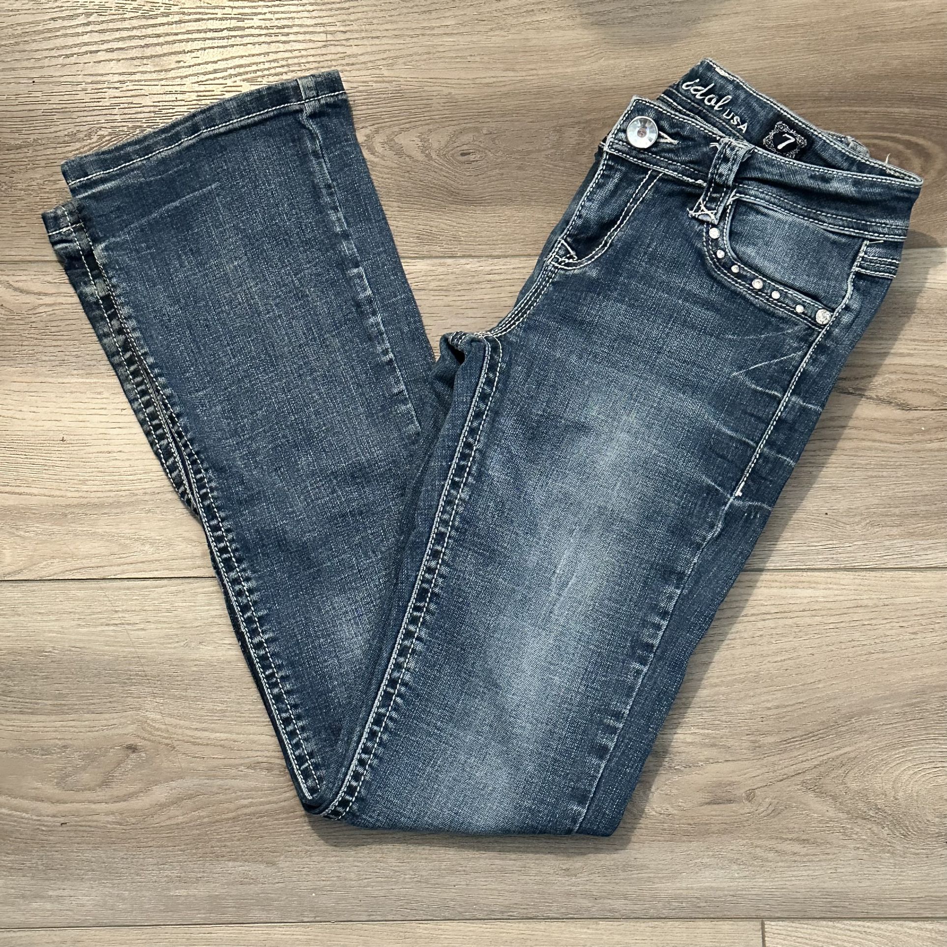 LA Idol Rhinestone Boot Cut Jeans