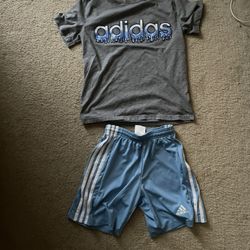 Boys Youth Small Adidas Shorts Set 