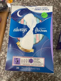 Always Infinity FlexFoam Overnight Pads Size 5