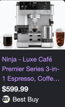 Ninja - Luxe Cafe Premier Series 3 in 1 Machine