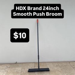 HDX Brand 24inch Smooth Push Broom (1 Available)