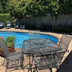 Iron Patio Furniture Set