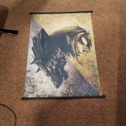 Zelda Twilight Princess Fabric Poster