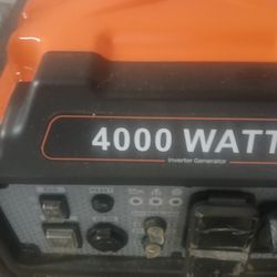 4000watt Generator With Rv Plug 