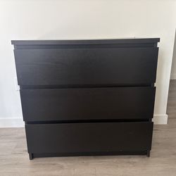 IKEA 3 Drawer Dresser Brown