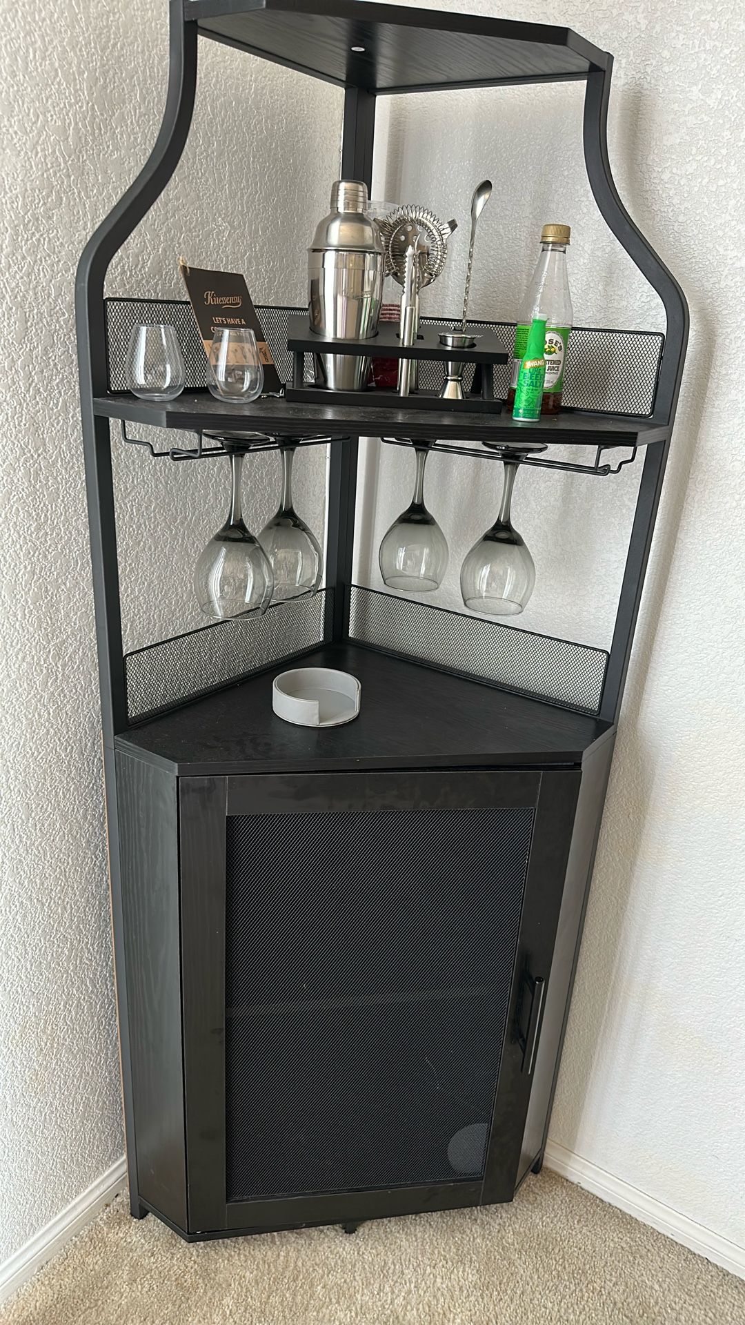 Caddy Corner Bar Cabinet