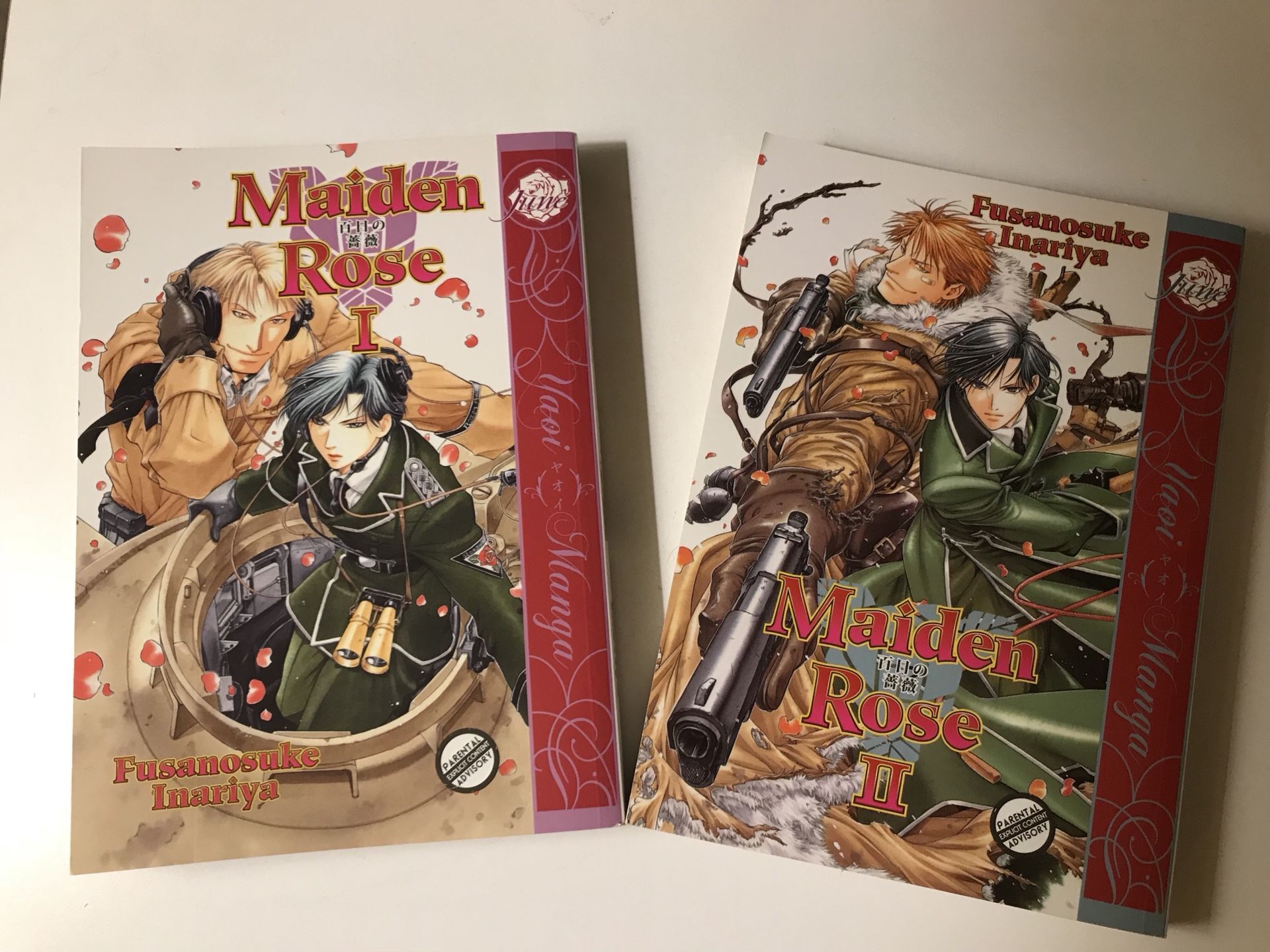 Maiden Rose Yaoi Manga Volume I and II