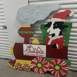 Custom Christmas Cow Train