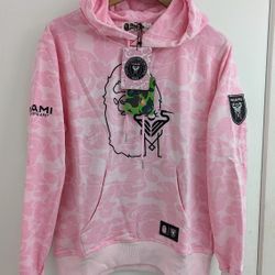 Inter Miami x Bape 30th Anniversary pink Bape Hoodie Camo