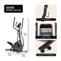 Ultra Silent Smart Elliptical Exerciser 