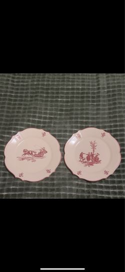 Set of 2 Niderviller Delices des Quatre Saisons Plates