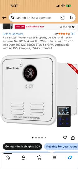 RV Tankless Waterheater