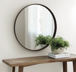 43” Thomas Round Mirror (Bronze)