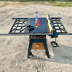 craftsman 10 inch cast iron belt drive table saw 