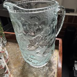 Vintage Large glass pitcher