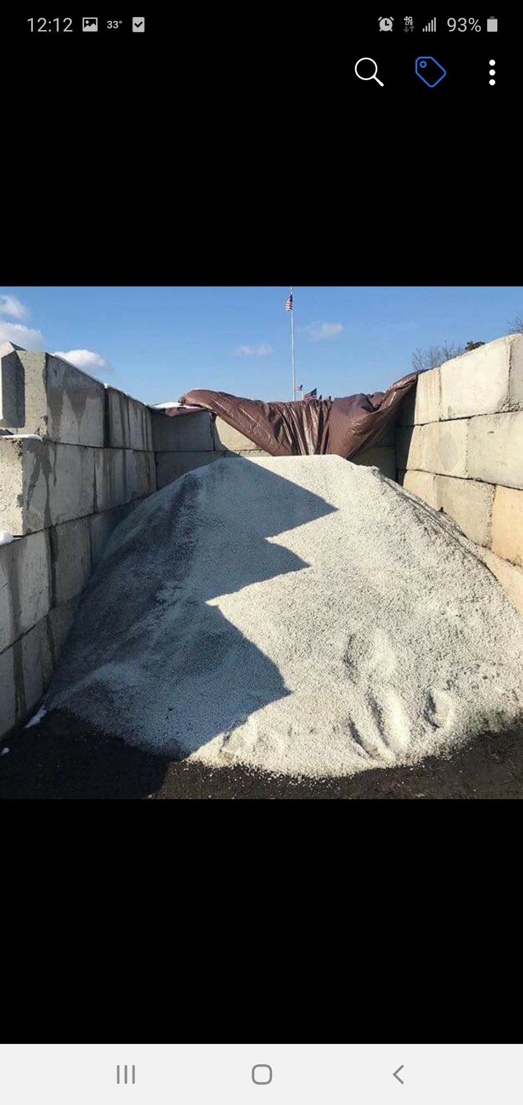 Bulk rock salt