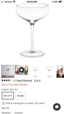 Williams Sonoma Glassware
