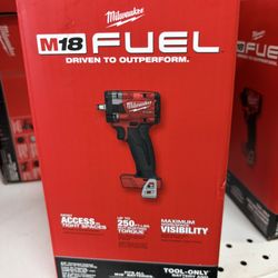 Milwaukee New 3/8” Compact Impact Wrench 18M Fuel 