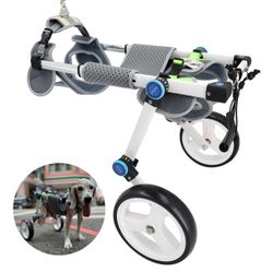 HobeyHove Adjustable Dog Cart/Wheelchair,Fordable Dog Wheelchair For Back Legs,Assist Small Pets With Paralyzed Hind Limbs

Size SMALL