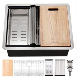 24" STAINLESS STEEL KITCHEN SINK