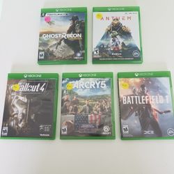 XBOX ONE GAMES EXCELLENT CONDITION IN CASES