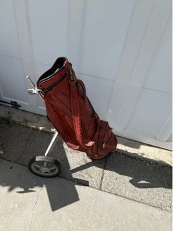 Two wheel golf cart bag