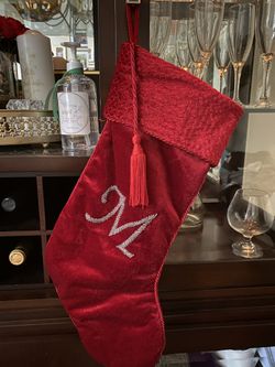 Red Stocking with "M"