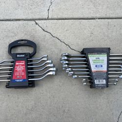 Two sets of combination wrenches: