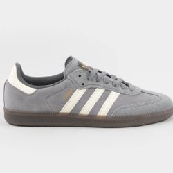 gray Adidas Sambas