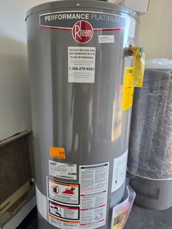 New Water Heater Rheem Performance Platinum