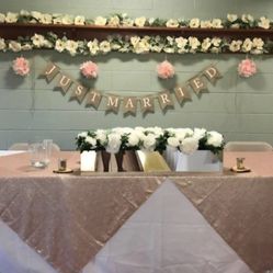 Champagne Table Covers