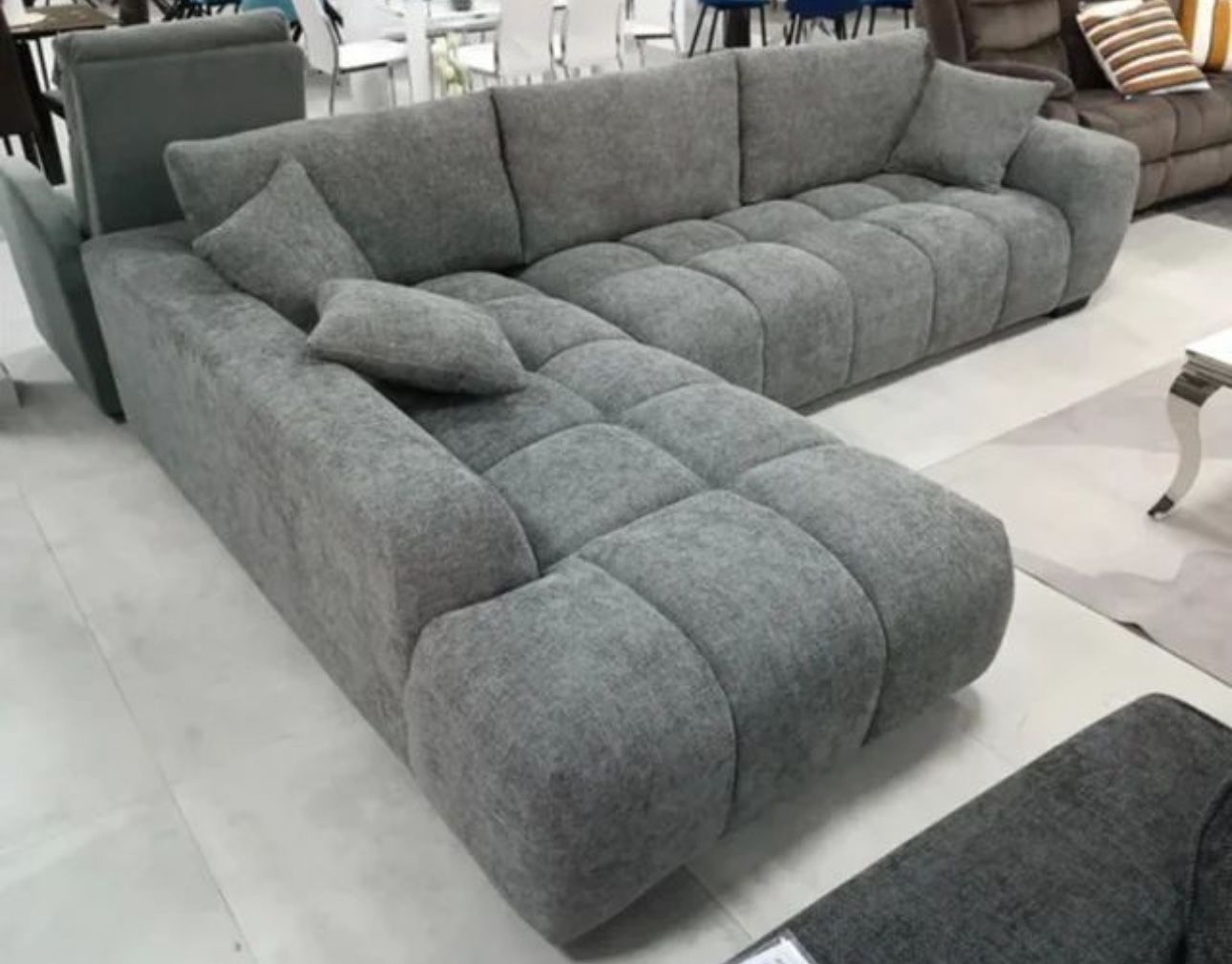 Brand New Upholstered Grey Sectional- 40% Off Sale- Shop Now Pay Later 🔥