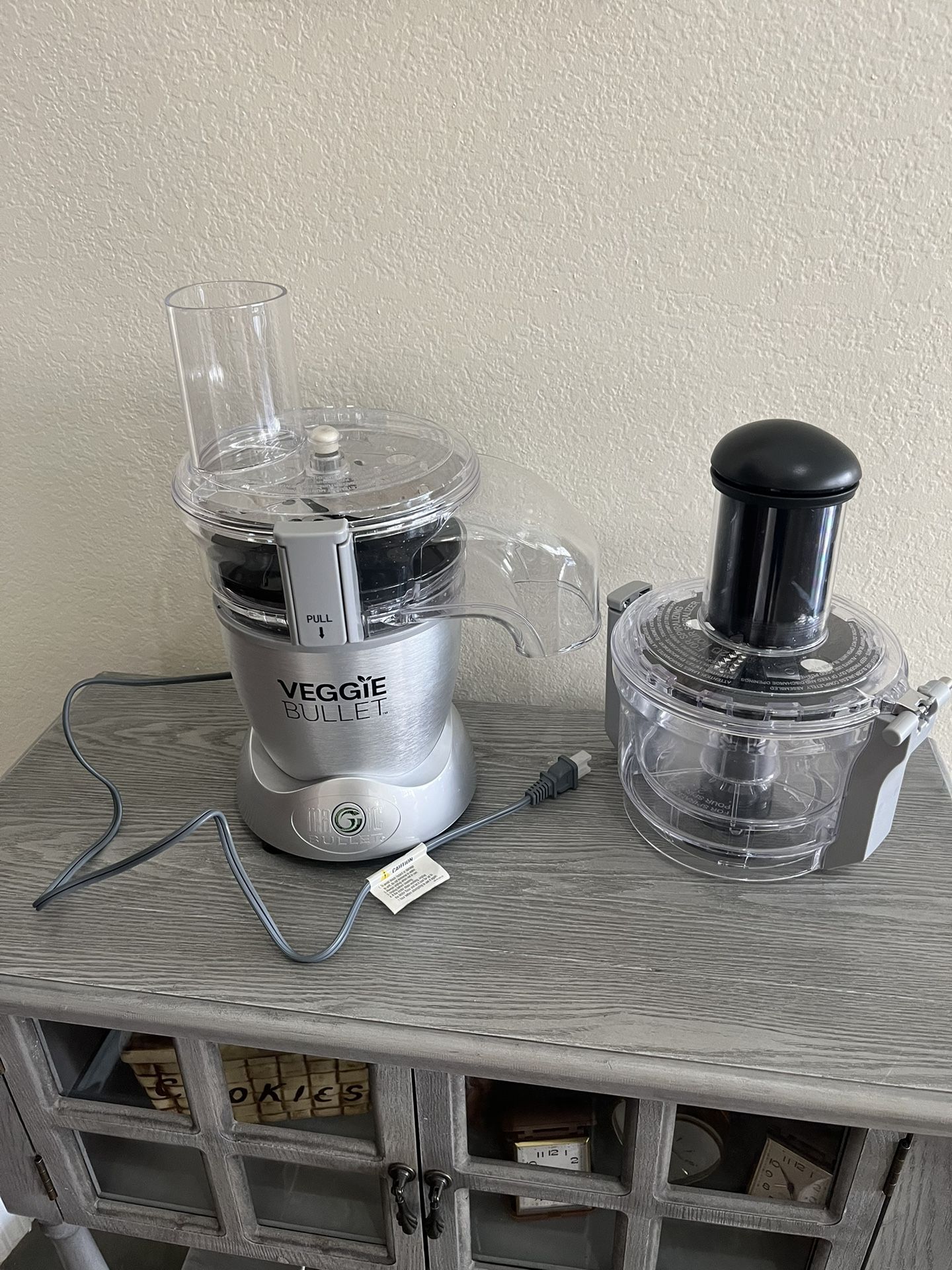 Magic Bullet Veggie Bullet VB-101 Electronic Spiralizer Food Processor WORKING