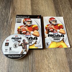 NCAA Football 2004 PlayStation 2 PS2 Complete in Box CIB Tested & Working