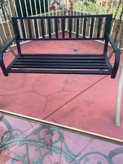 Black iron swing